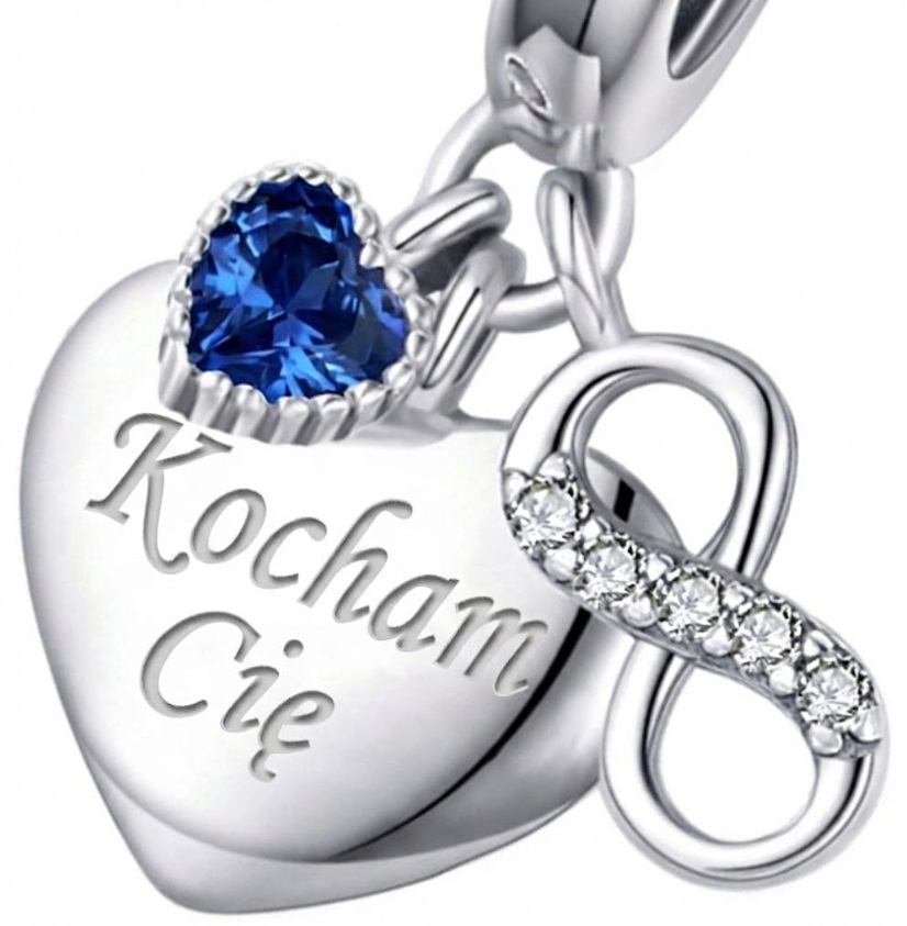 Charms XXL Miluji tě Srdce Charms Stříbro 925 Gravírování Charmsy Moda Trusky