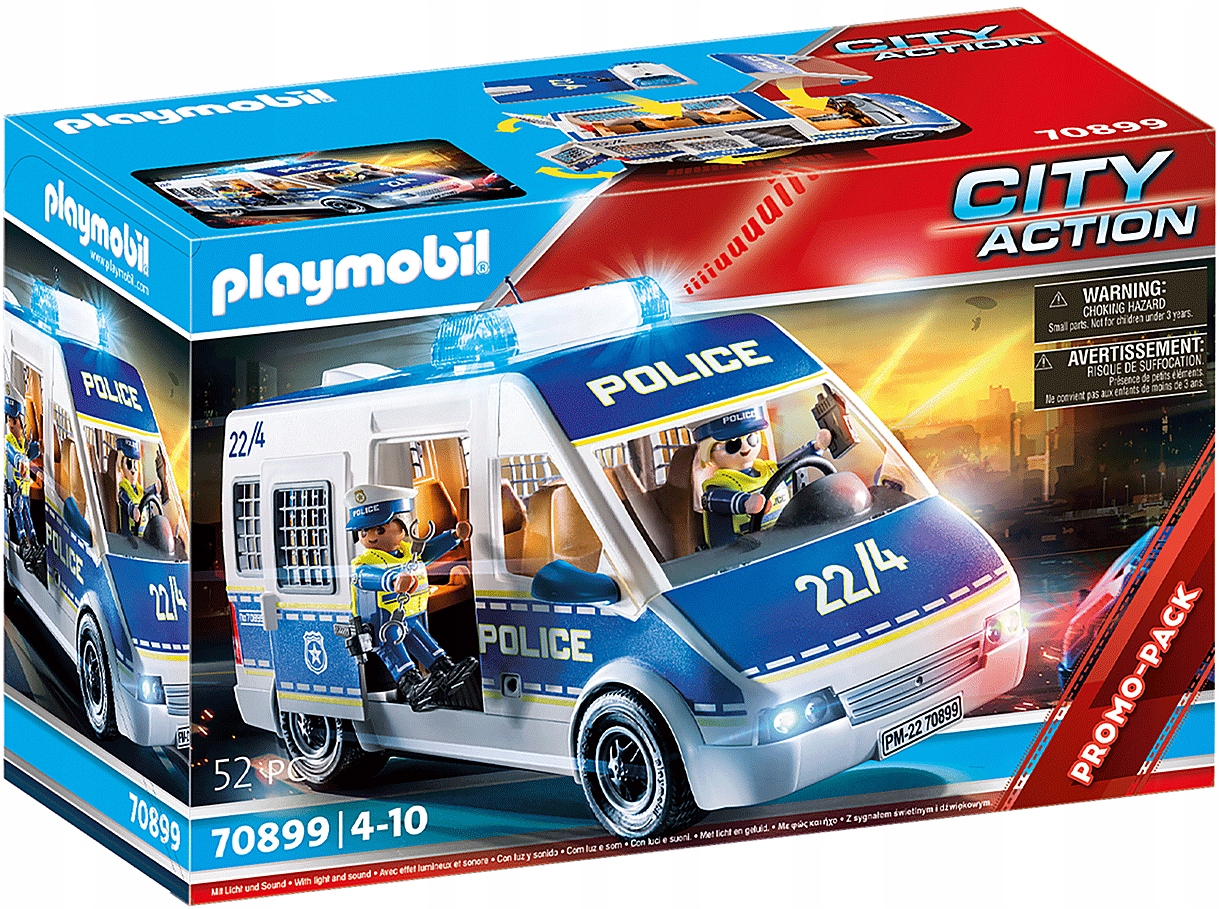 

Playmobil 70899 Transporter Policyjny Światło