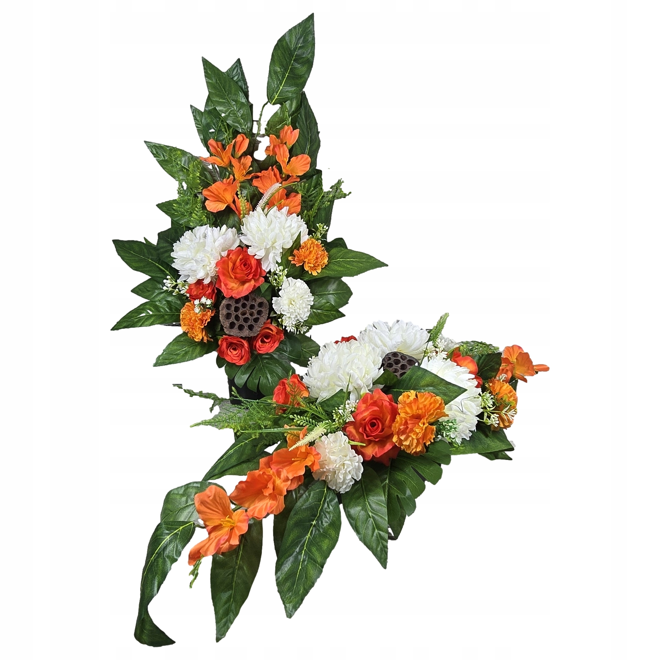 Komplet Dekorace Na Hřbitov Kytice Hrob Náhrobní Kompozice Všech Svátků