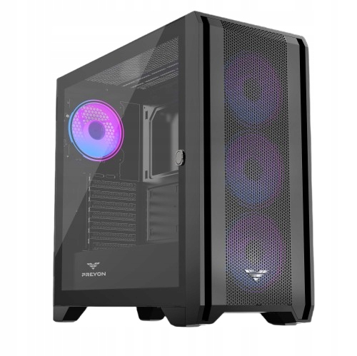 Obudowa do Komputera Pc Preyon Obudowa Nest Windy+ Atx Usb C Argb Kontroler