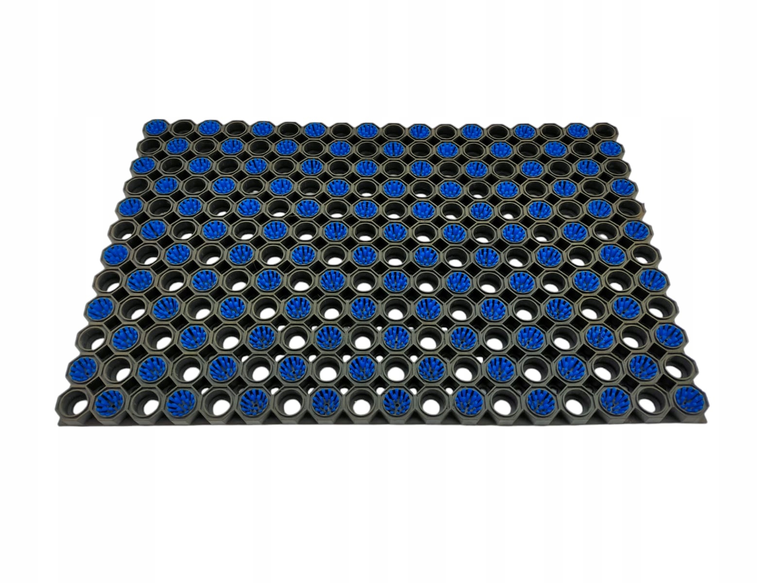 Ažúrová rohožka Strong kefky modré 100x75