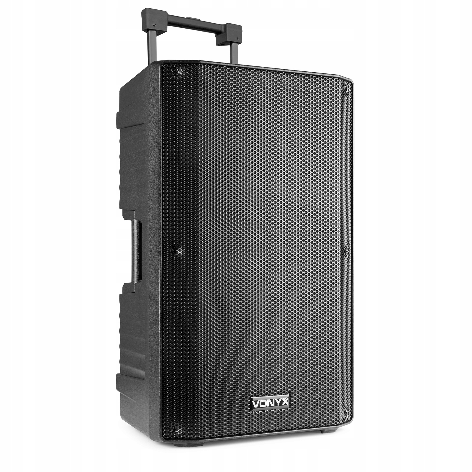 Duża kolumna mobilna 15'' 1000W BT 2x mic bateria Model VSA700-BP