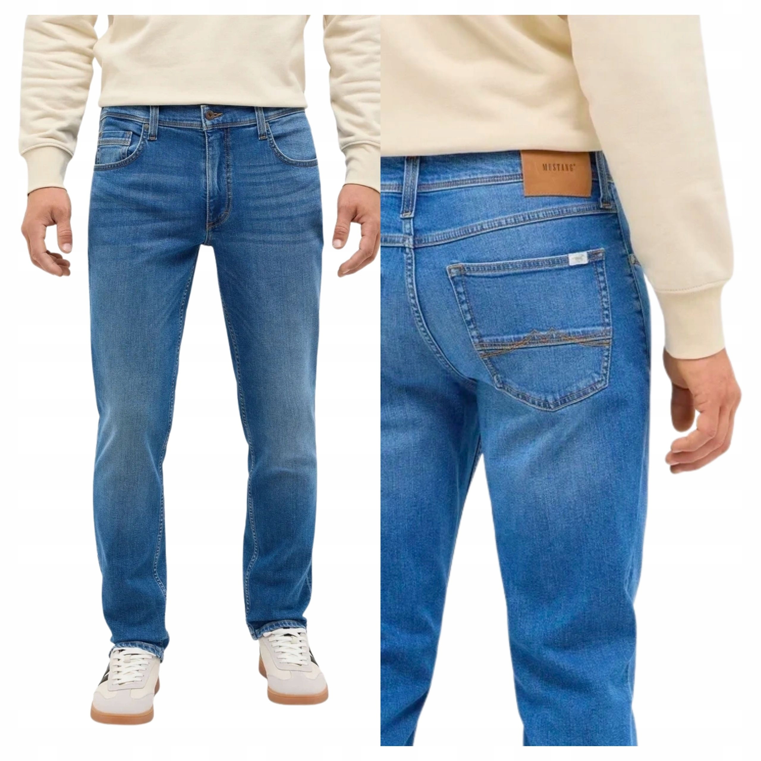 Mustang Washington Pánské džíny Jednoduché Denim Modré W33 L30