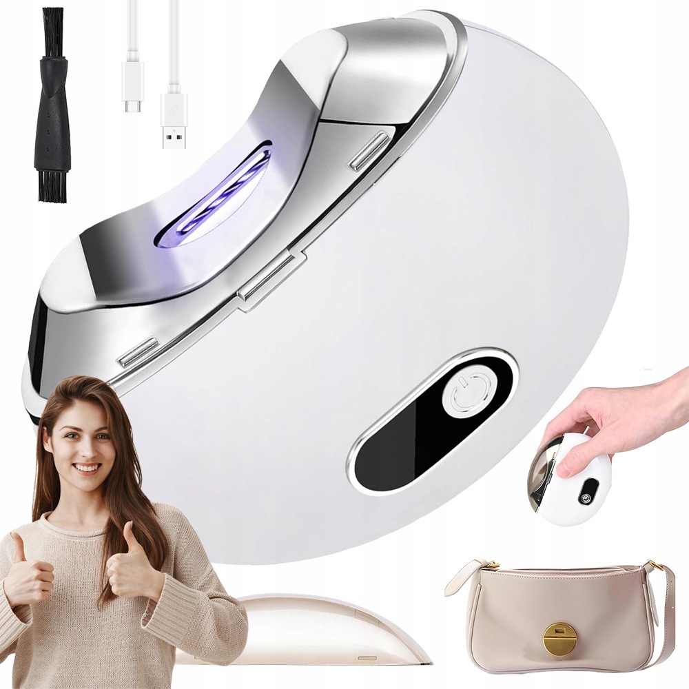 Automatická Stříhačka Nehtů S Led Světlem, Oranžová, 3 Rychlosti