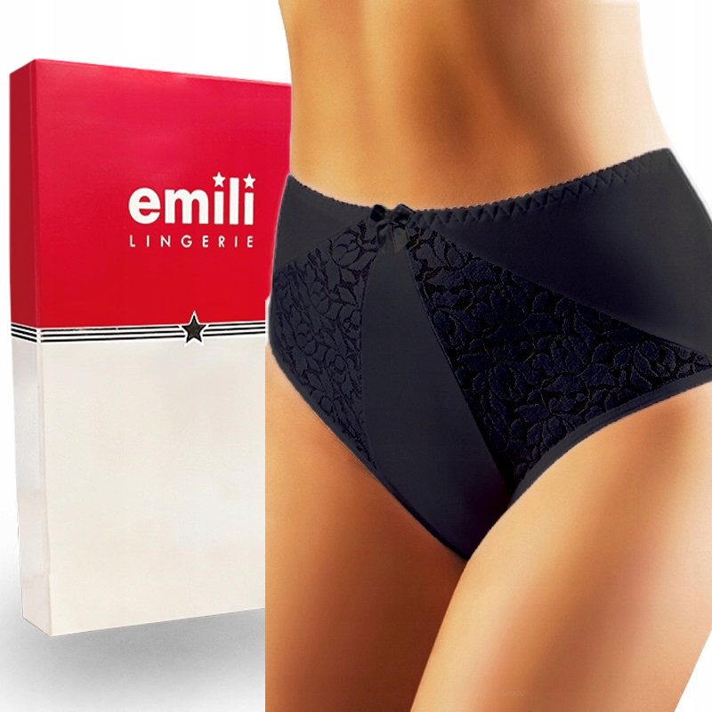 EMILI Tonia Koronkowe Figi Czarny M Model Tonia