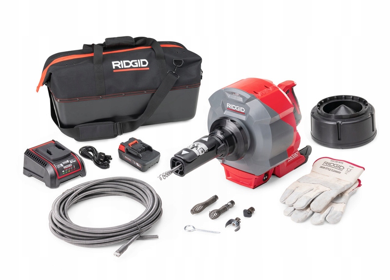 Akumulatorowy przepychacz spirala do kanalizacji Ridgid K-46 78068