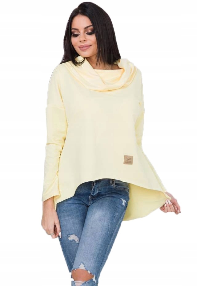 

Asymetryczna Tunika Bluza Sukienka Komin Kaptur XL