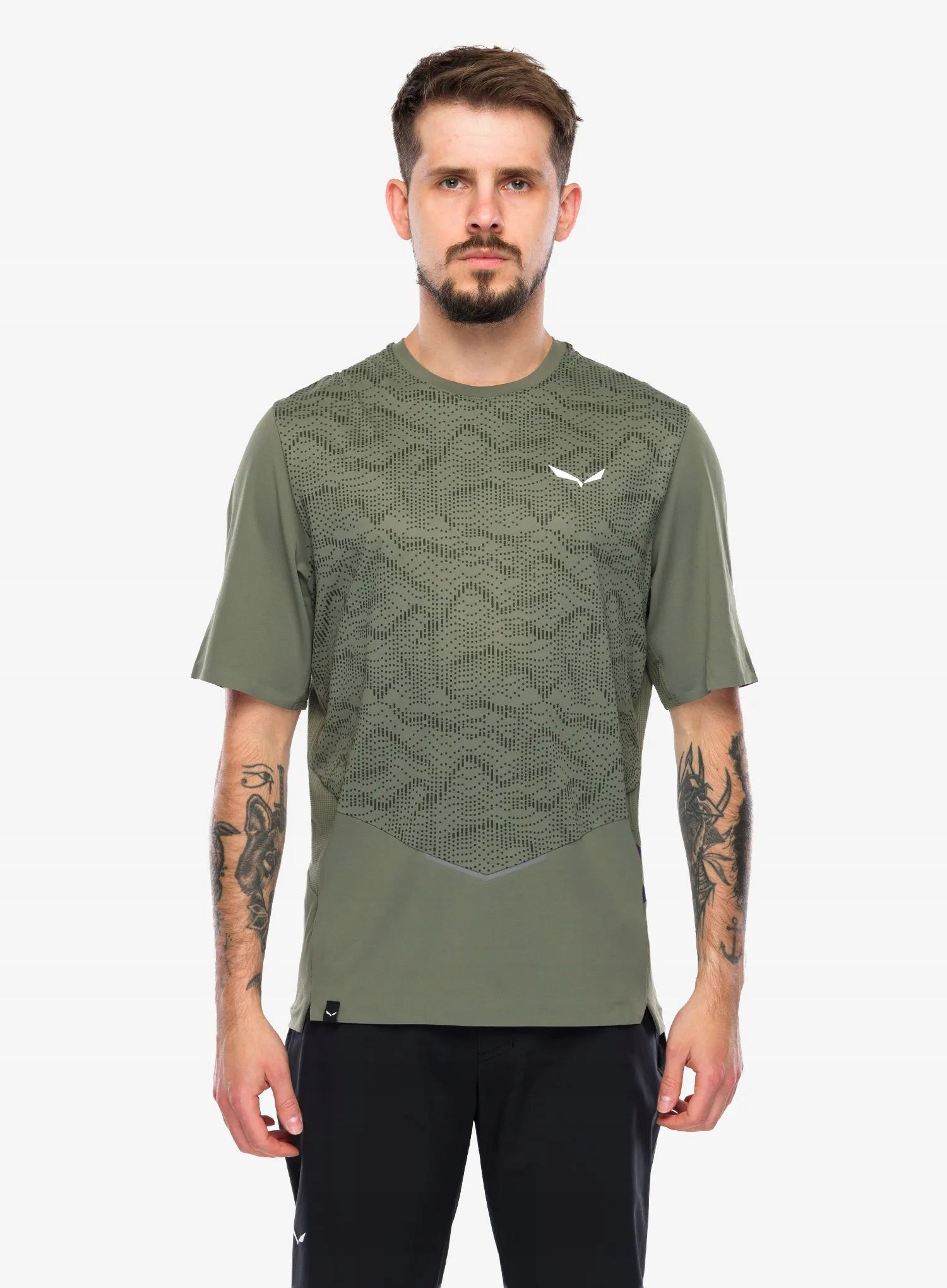Koszulka szybkoschnąca Salewa Pedroc Tech Dry T-Shirt faded green XXL