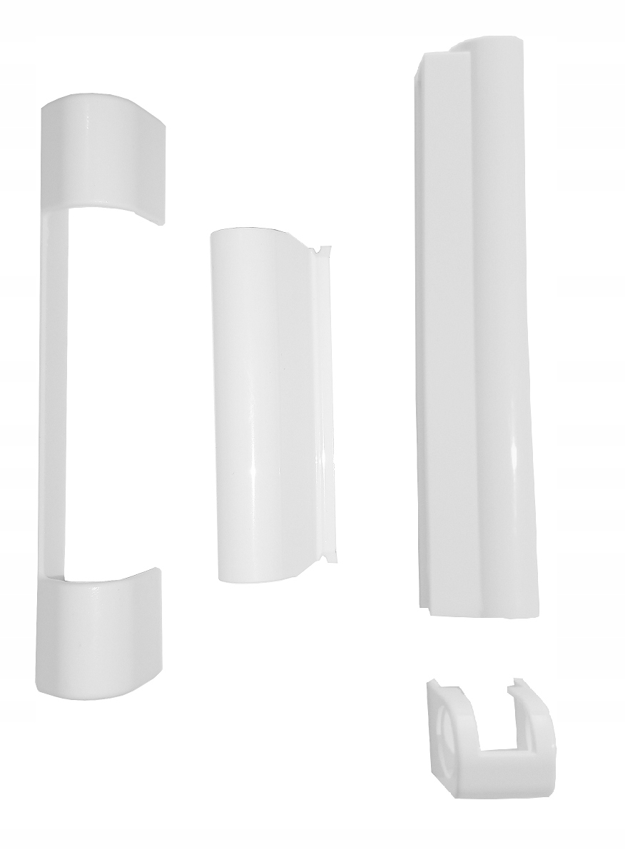 Osłonki białe na zawiasy SWN do okna drzwi balkon PLASTIKI ZAŚLEPKI