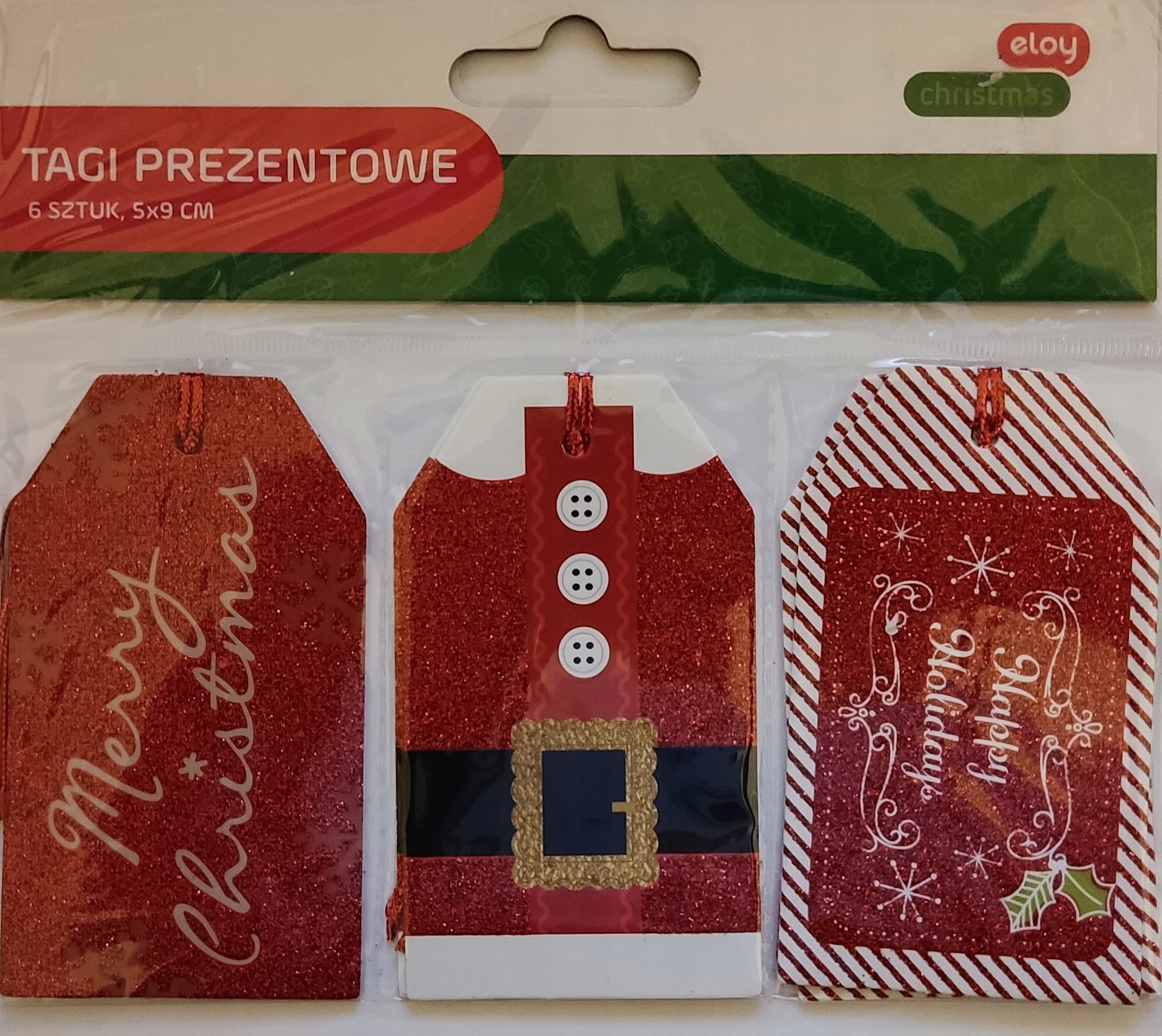 

Zawieszki etykiety tagi do prezentów 6 szt 5x9 cm.