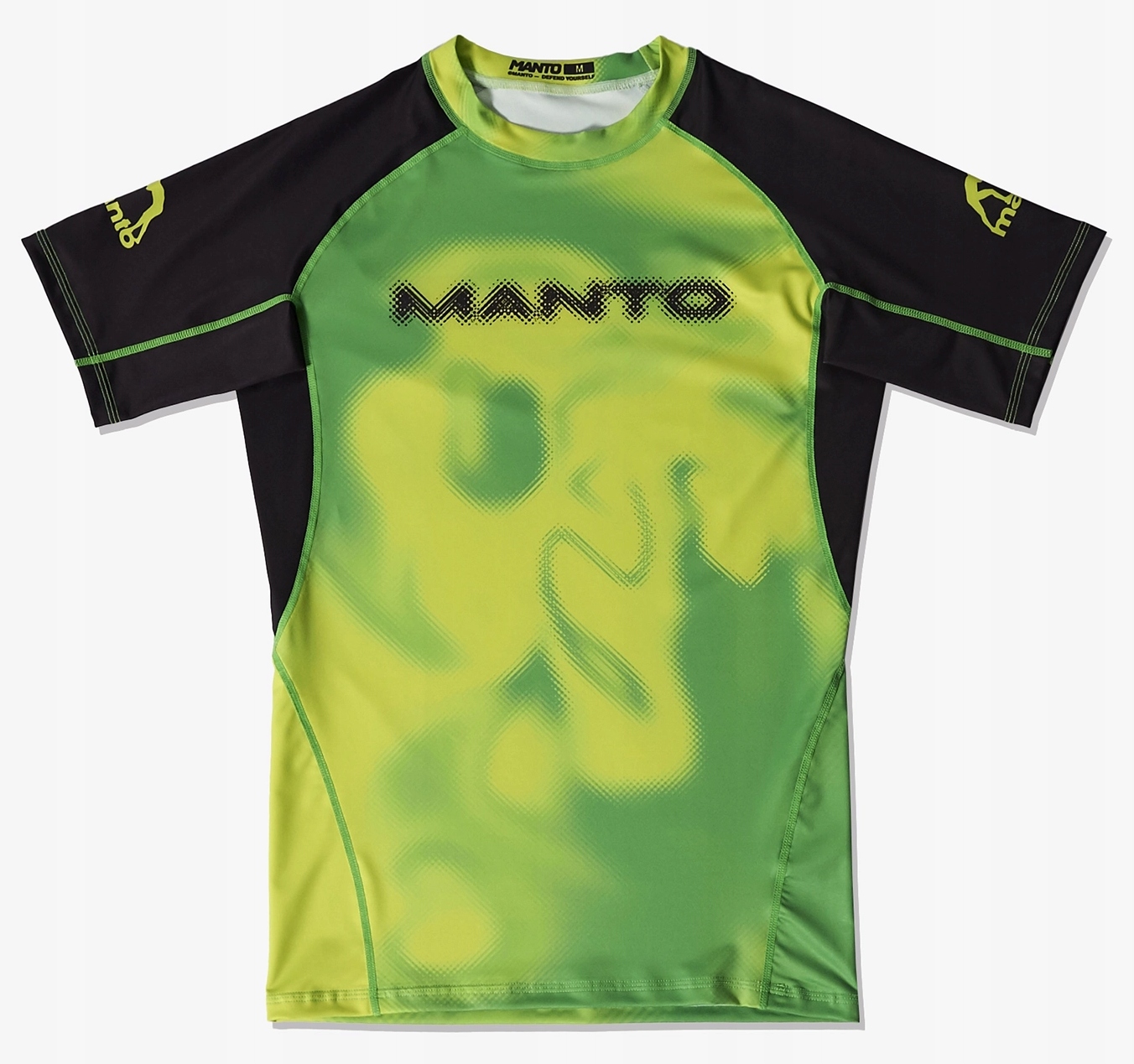 MANTO Rashguard ATOMIC zielony krótki rękaw rozm. XL
