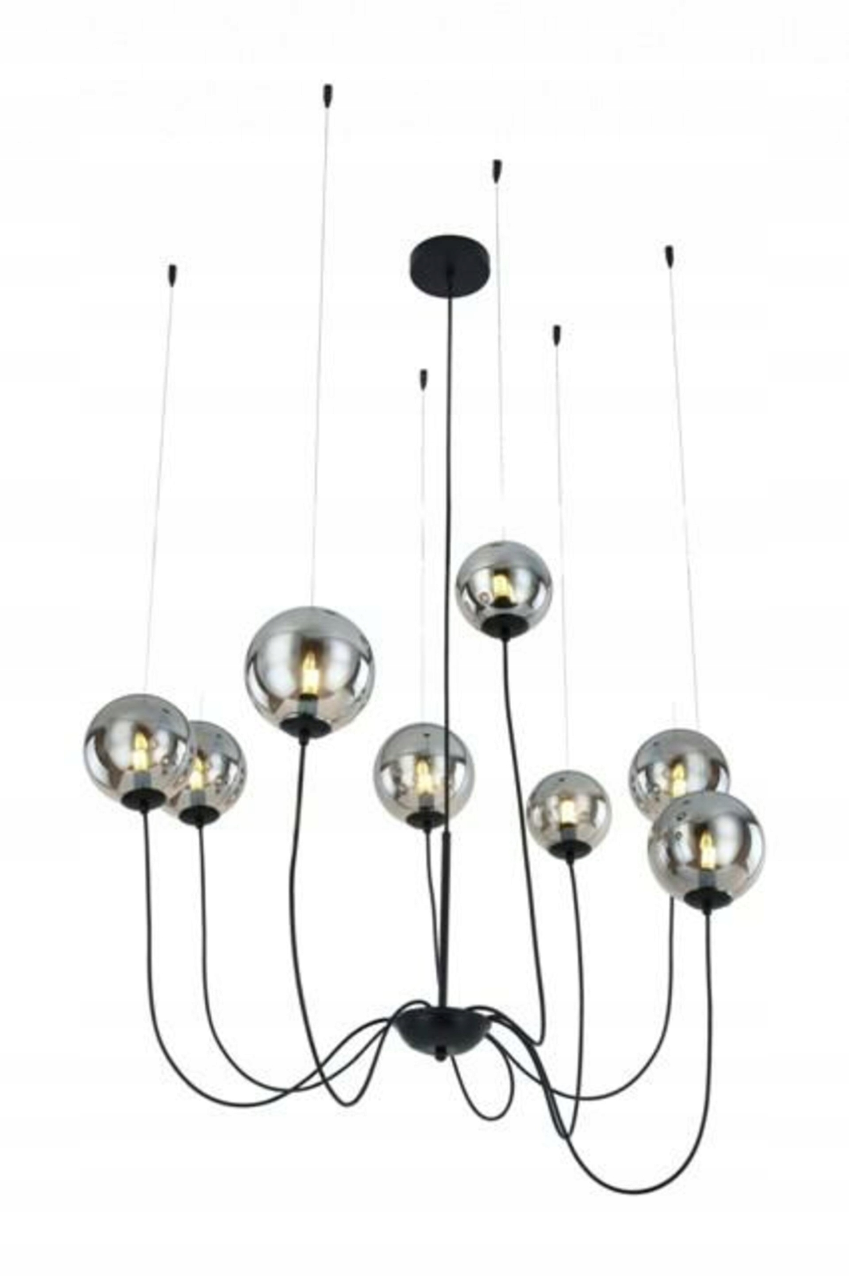 Závesné svietidlo AZzardo Conflux 8 AZ2639 G9 8x33W IP20 50-200cm čierne