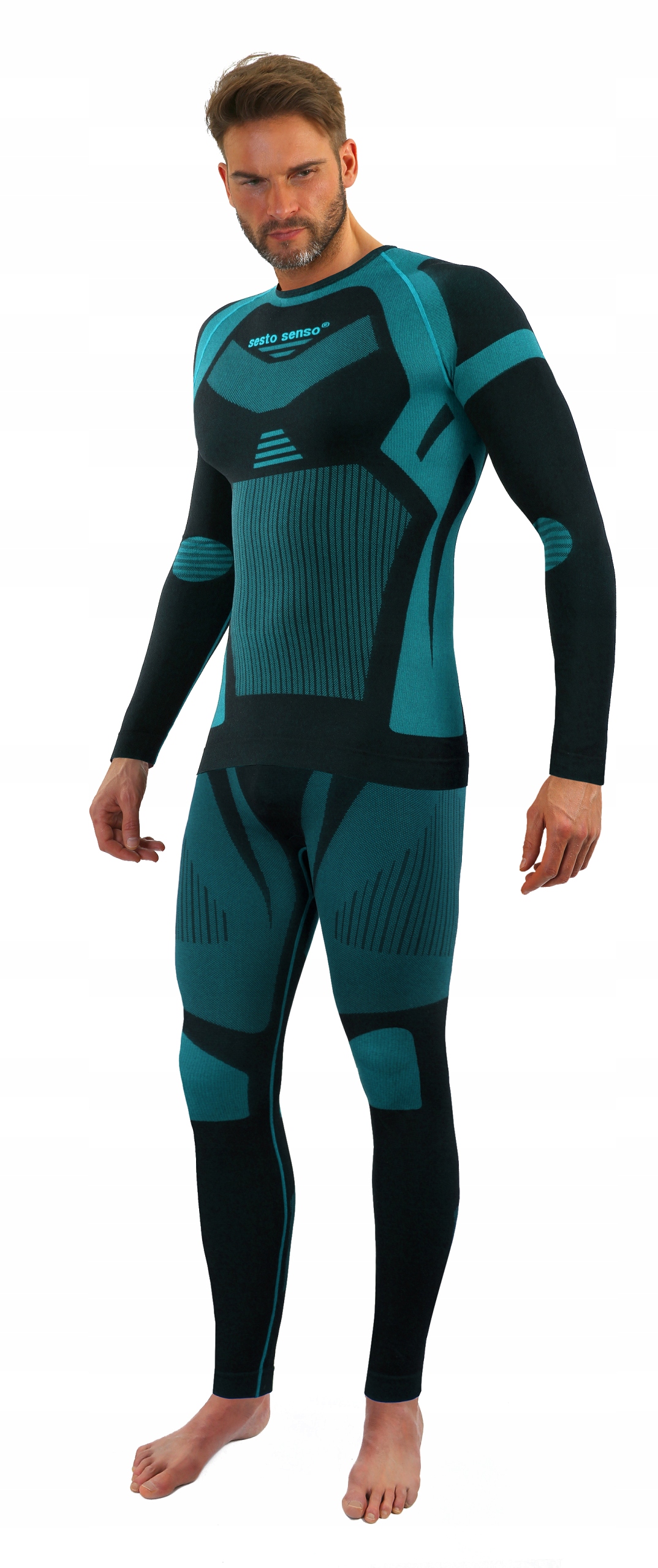 Sesto Senso termoaktivní pánské spodní prádlo set M zelená