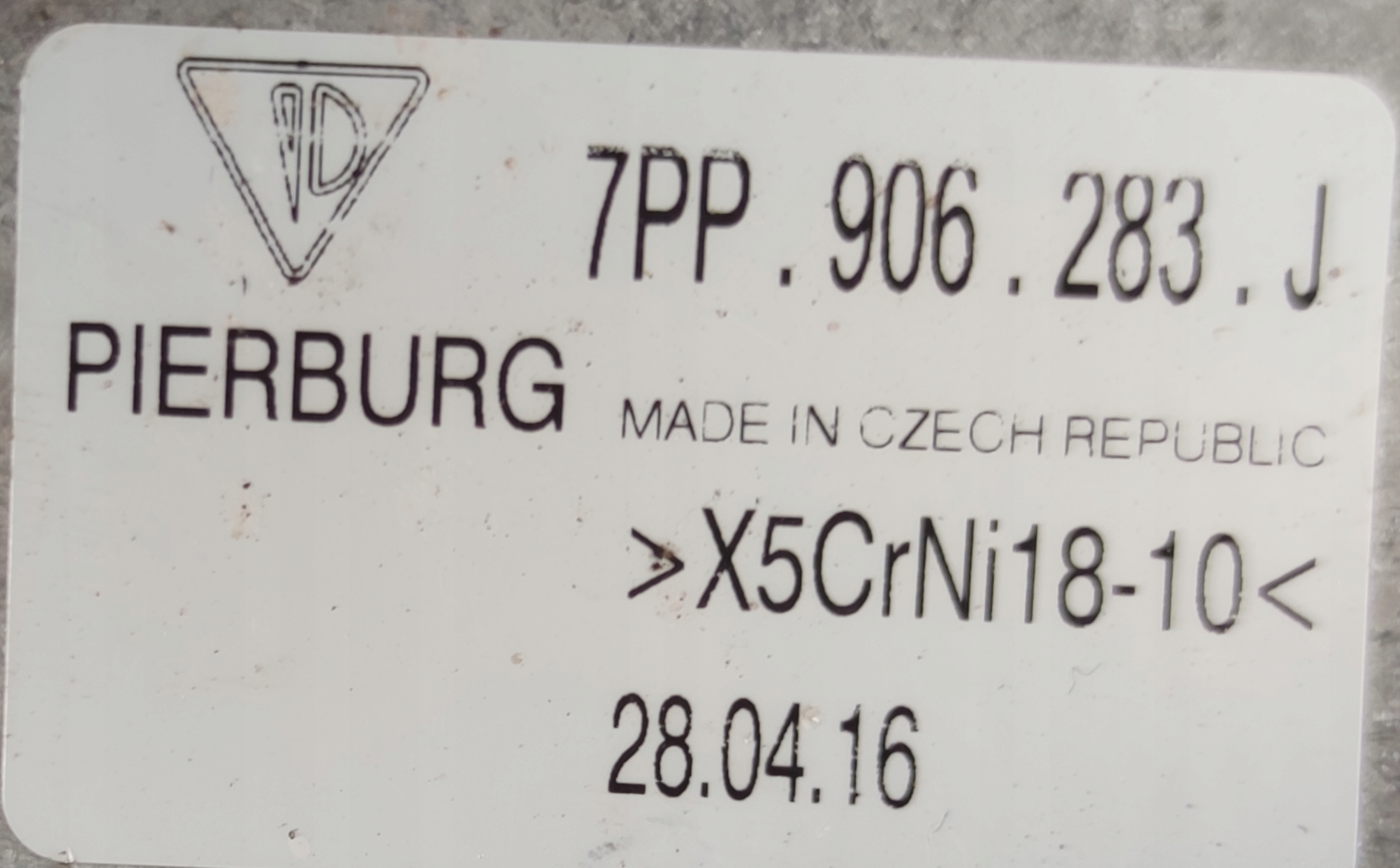 PORSCHE 911 991 CAYENNE PANAMERA Valvole 7PP906283J
