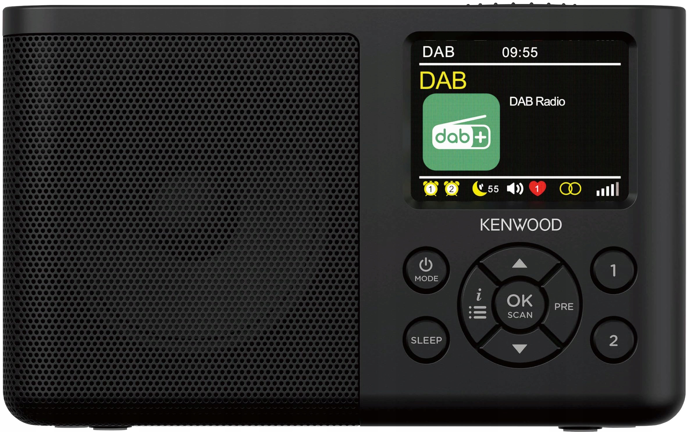 Kenwood CR-M33DAB-B, prenosné Dab+ rádio s Bluetooth, čierne