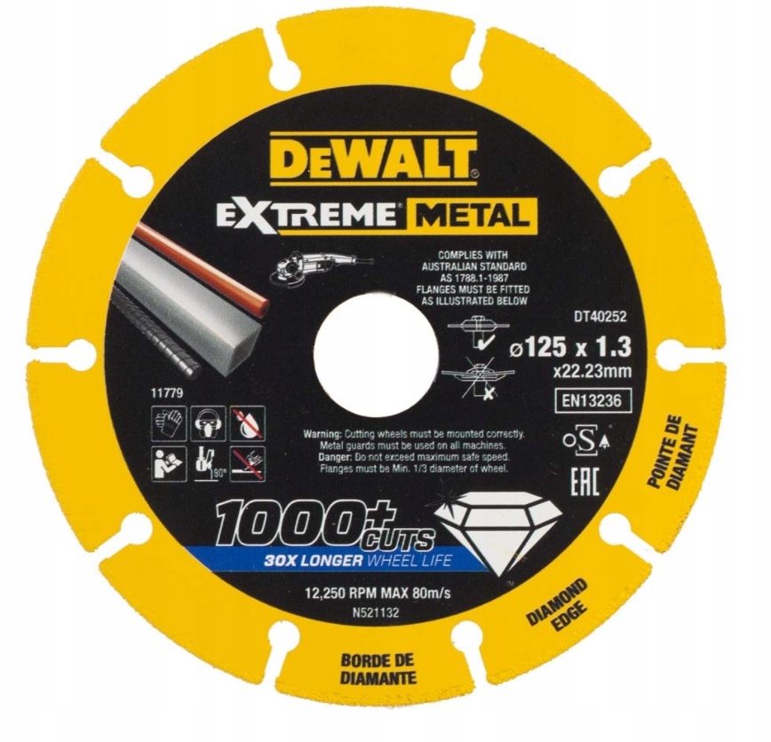 

tarcza diamentowa do cięcia stali DeWalt DT40252