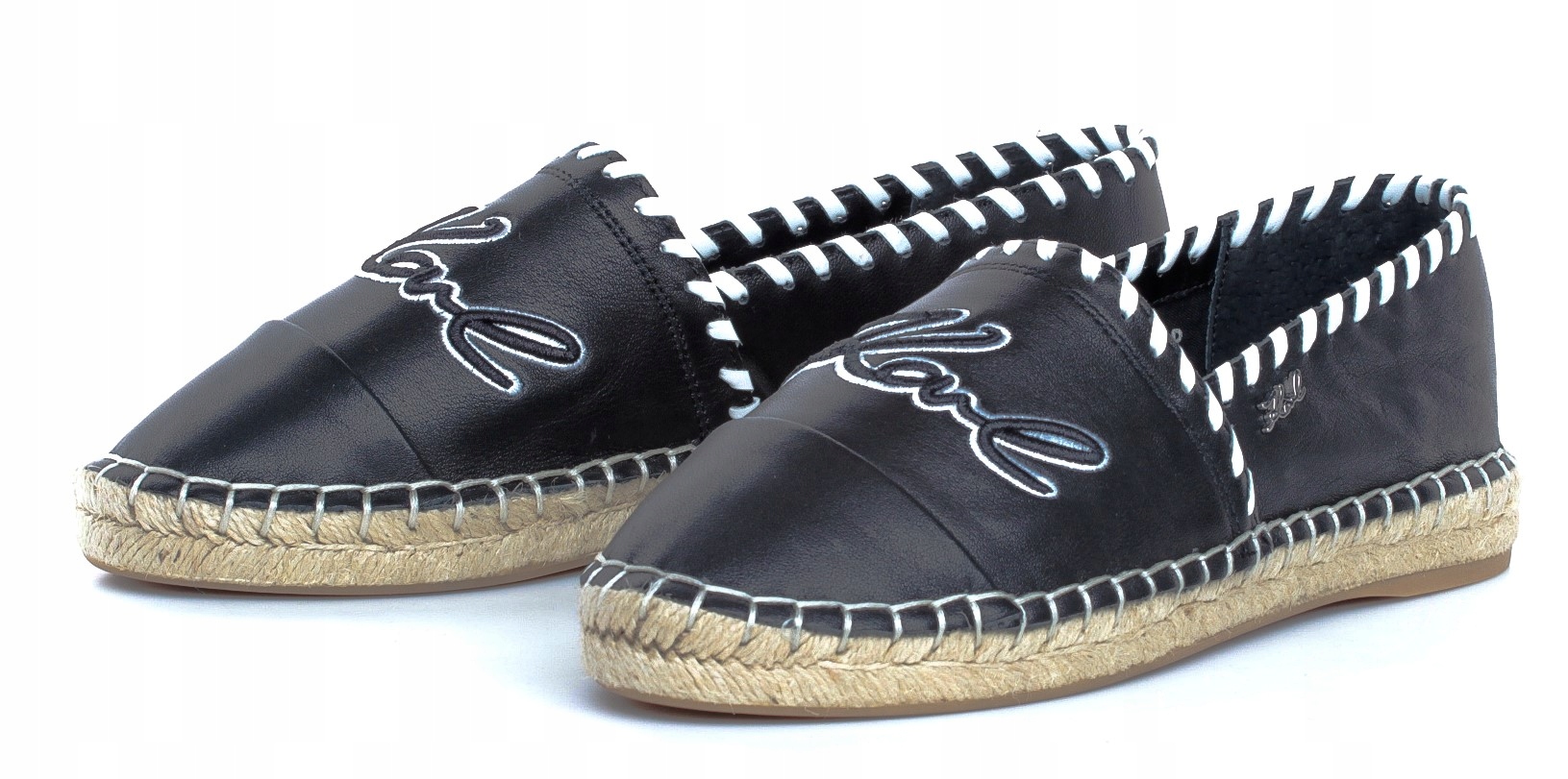 Oryginalne Espadryle Buty Karl Lagerfeld Czarne 35