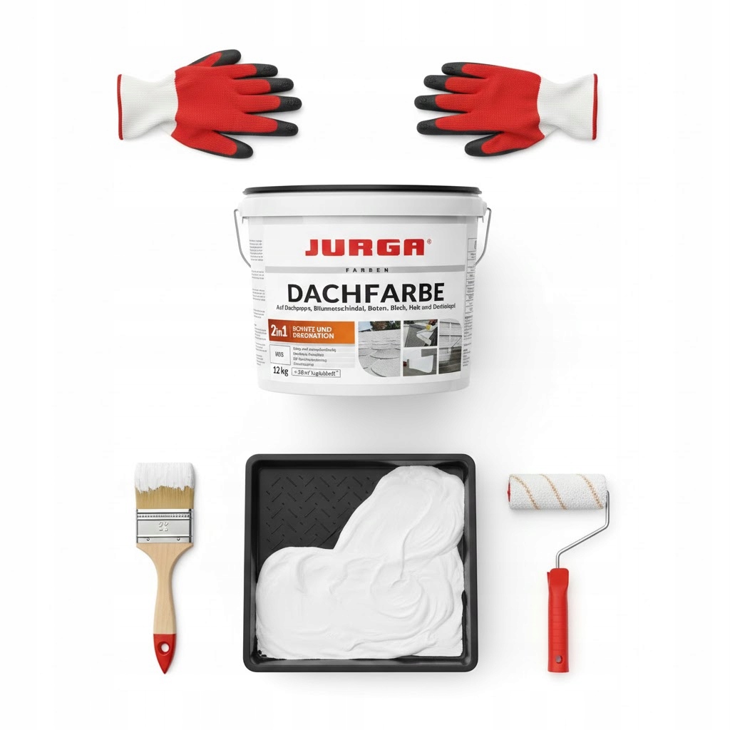 Jurga Papa w Płynie 12kg Biała Masa Uszczelniająca Dach, altany, balkony