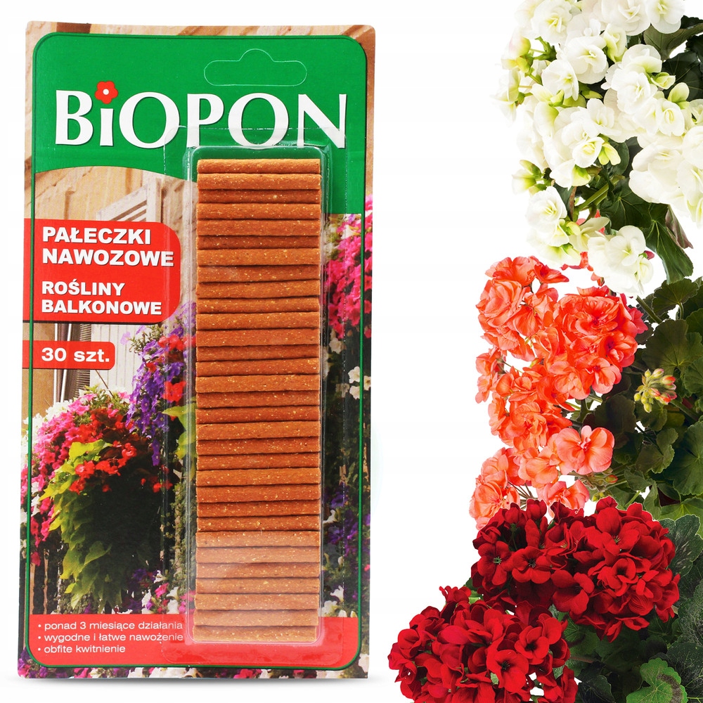 

Pałeczki Nawozowe Roślin Kwiatów Balkonowych 30szt
