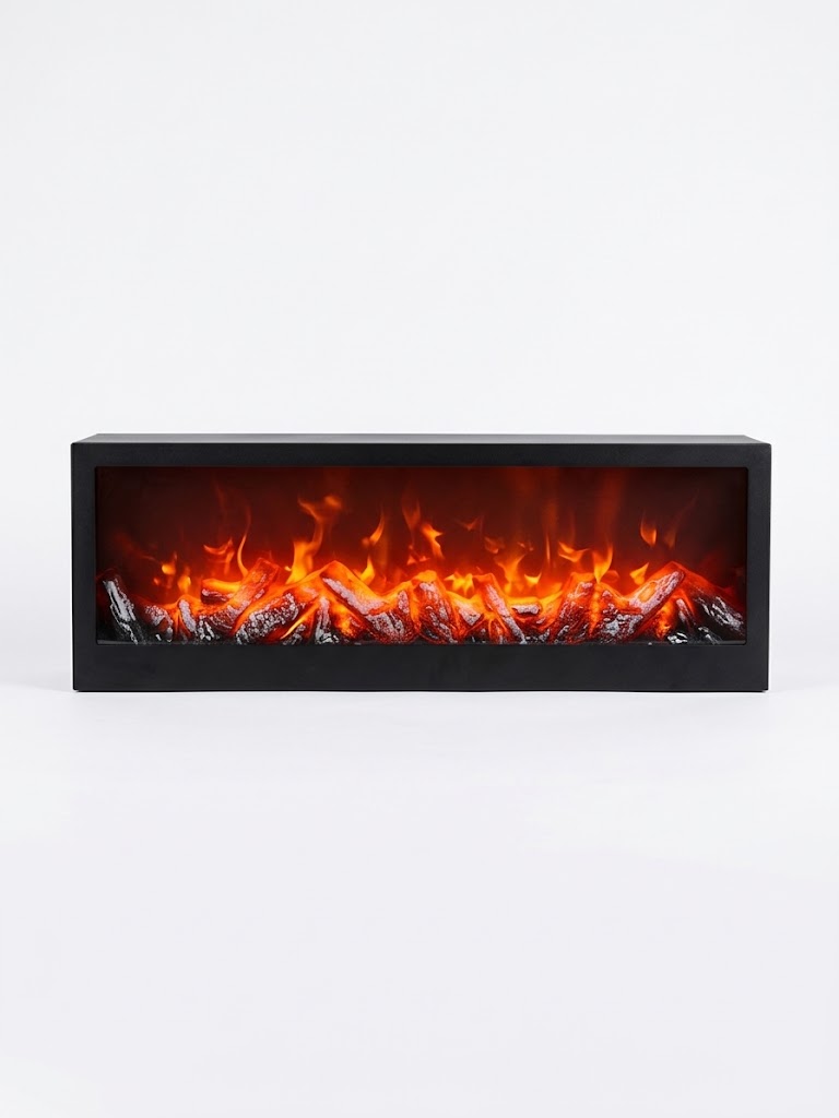 Elektrický stolní krb 60 cm Led plamen černý