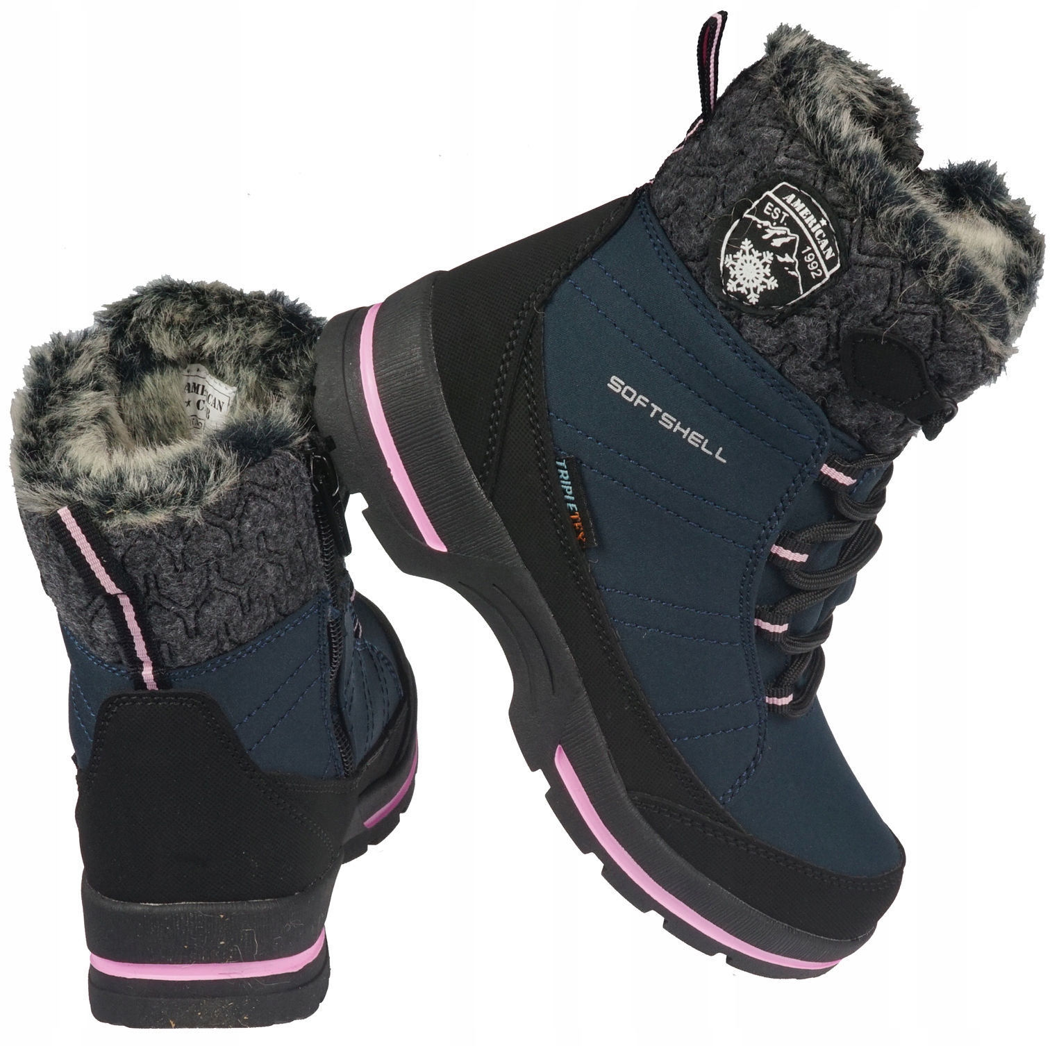 

Buty zimowe dziecięce American Club SN-03NA