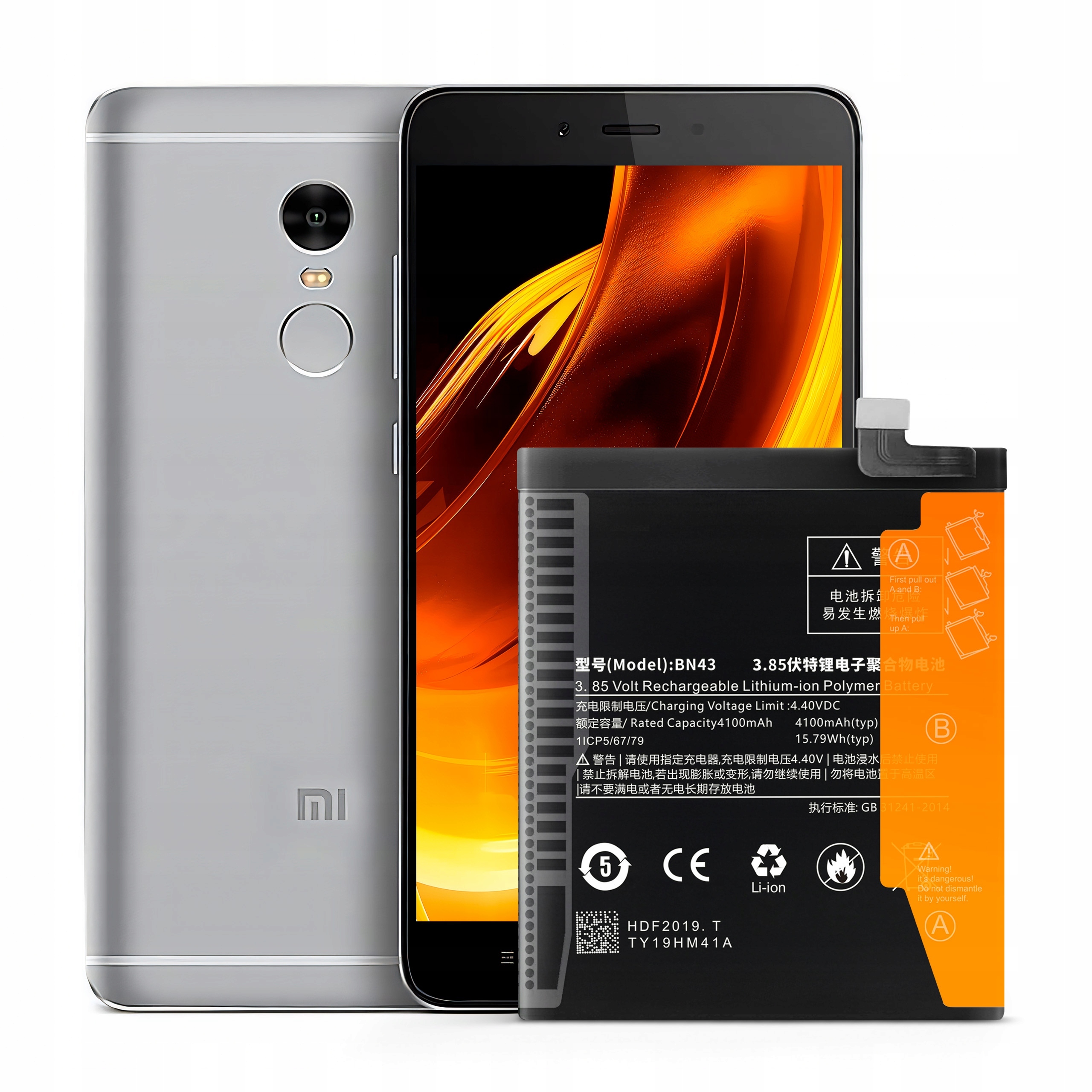 Bateria Do Xiaomi Redmi Note 4, Redmi Note 4X Nowacell 4100 mAh