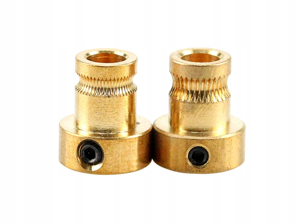 Radełko ekstrudera oś 5 mm, filament 1,75 mosiądz Kod producenta REXTR12/17/5M