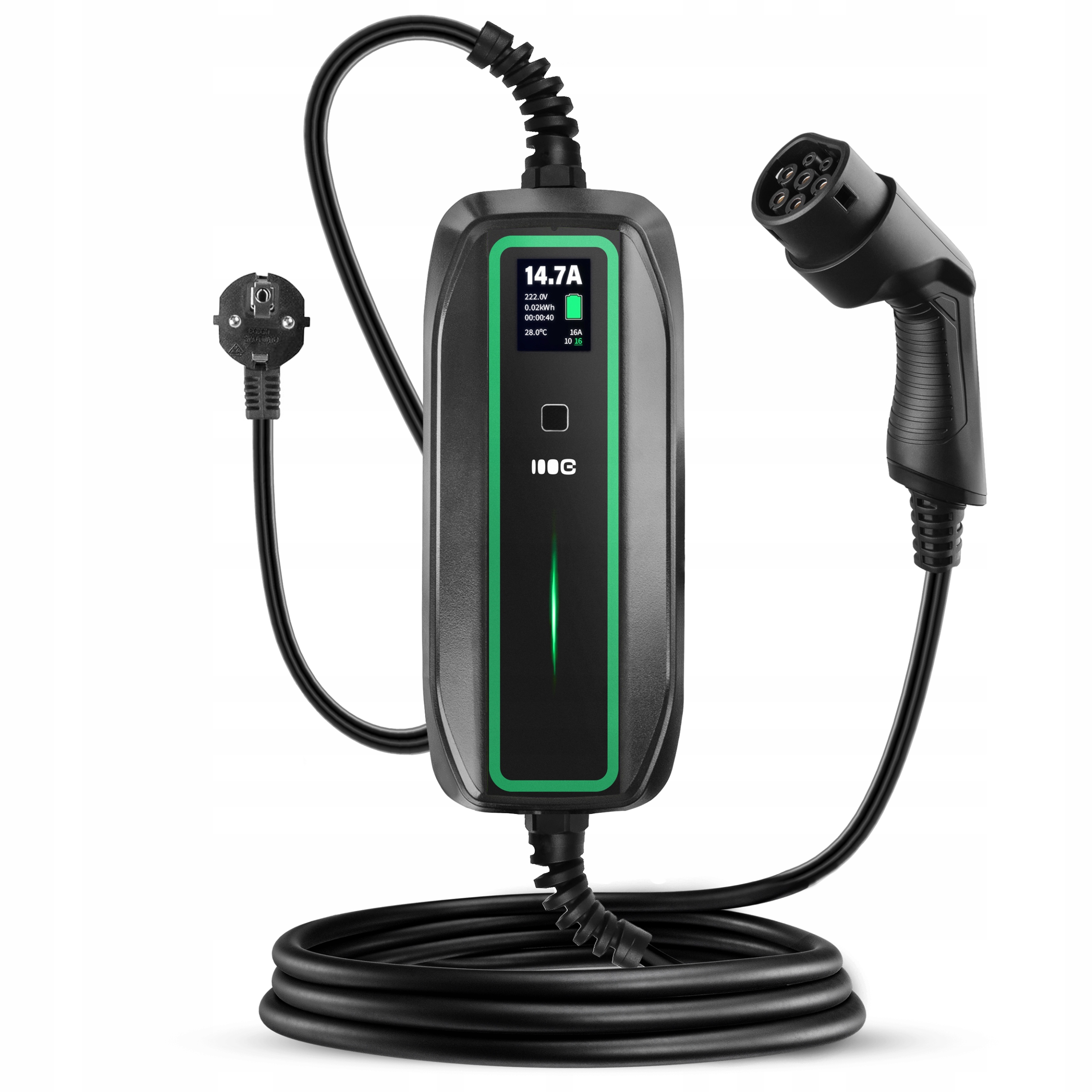 Green Cell Nabíjačka Ev Type 2 Schuko 3,68 kW 10/16A na nabíjanie Ev Phev