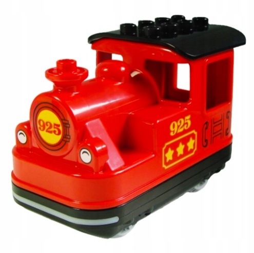 Lego Duplo 10874 Sama lokomotywa z elektroniką czarny dach10875