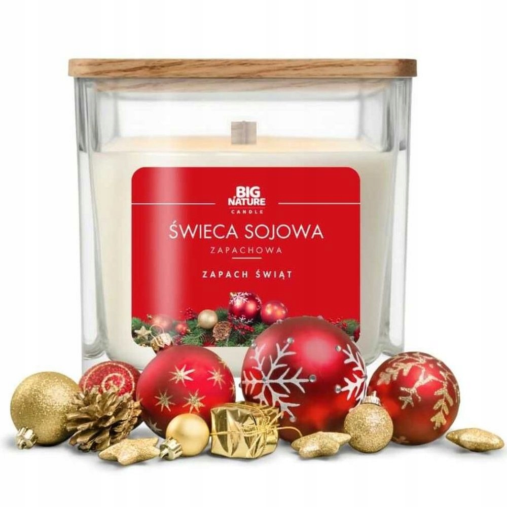 Świeca sojowa ZAPACH ŚWIĄT 205g - BIG NATURE CANDLE — 5
