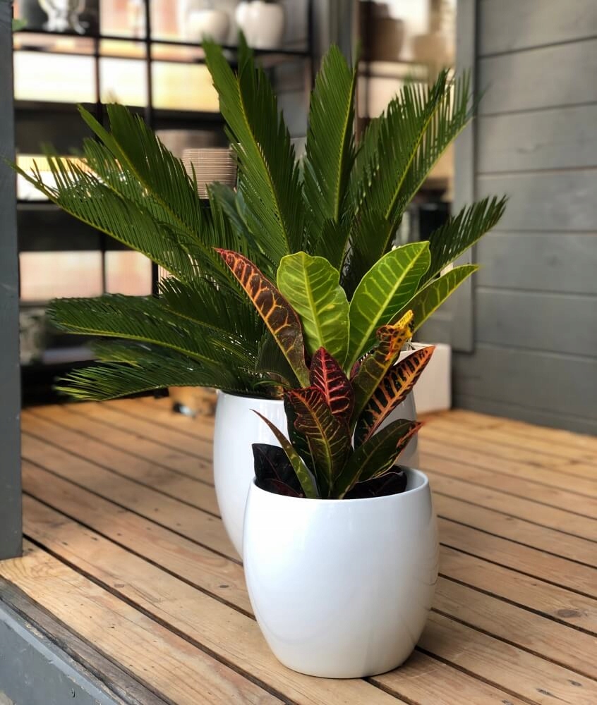 CERAMICZNA OSŁONKA DONICZKA KULA 15CM BIAŁA POŁYSK Kod producenta 31.069.15