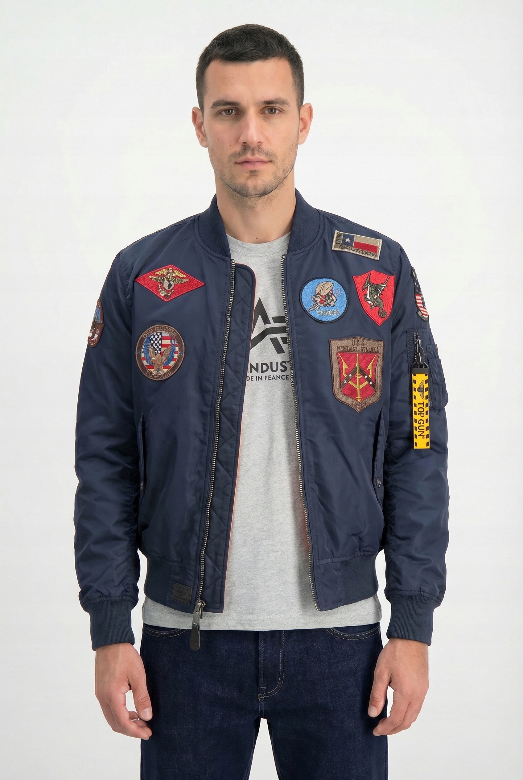 bunda Top Gun MA-1 Pilot Bomber Lw námořní modrá vel.M M