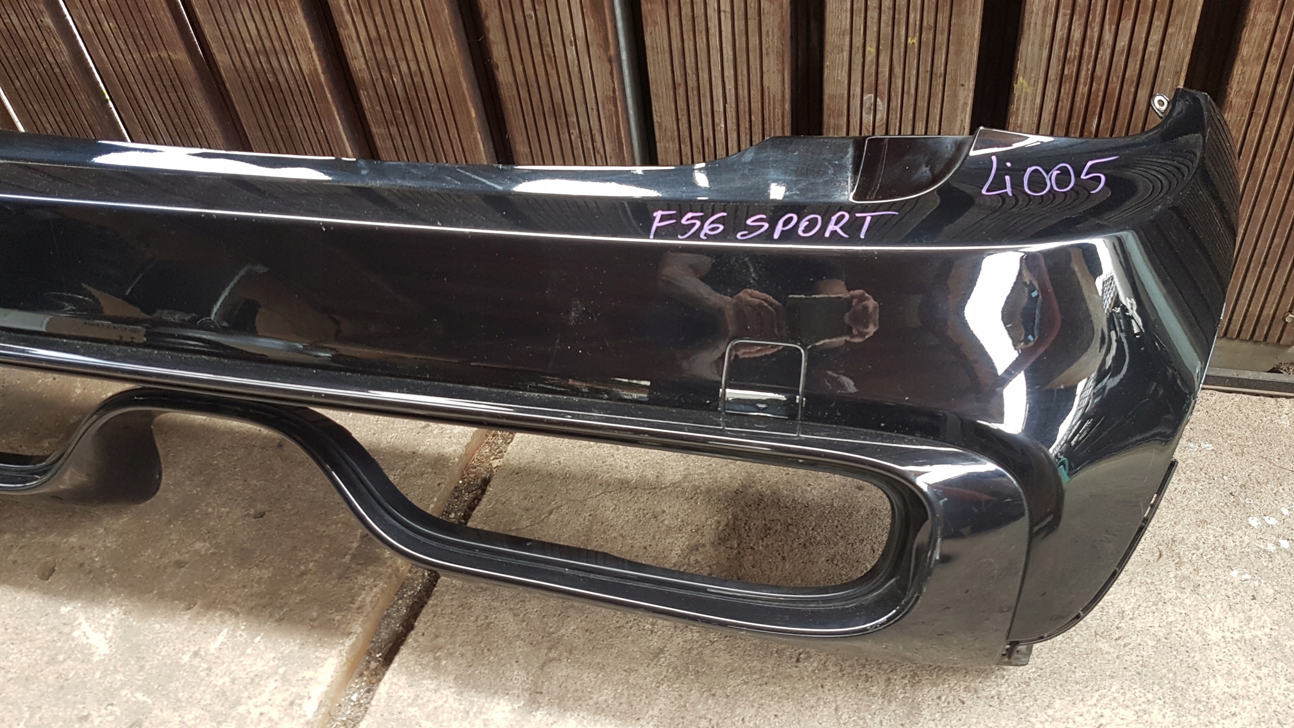 bumper rear MINI F56 SPORT MIDNIGHT BLACK