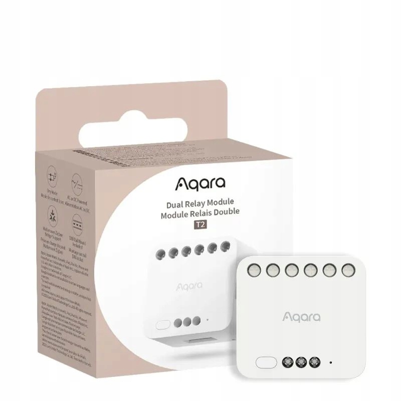 Aqara T2 Duální relé Zigbee HomeKit Matter DCM-K01