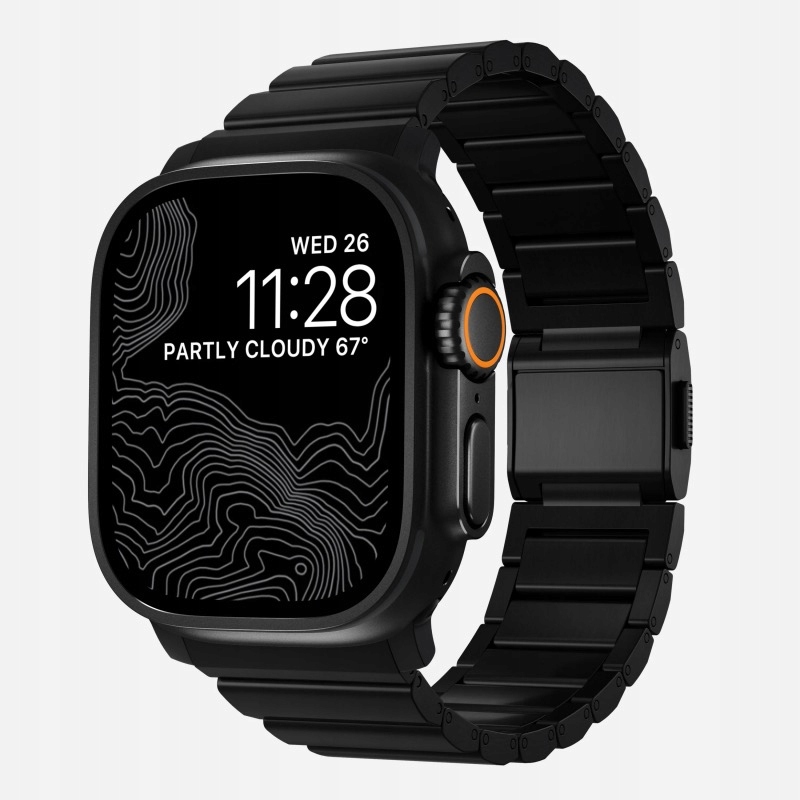Nomad remienok pre Apple Watch 44-49 mm Titanium Band/Black Hardware…