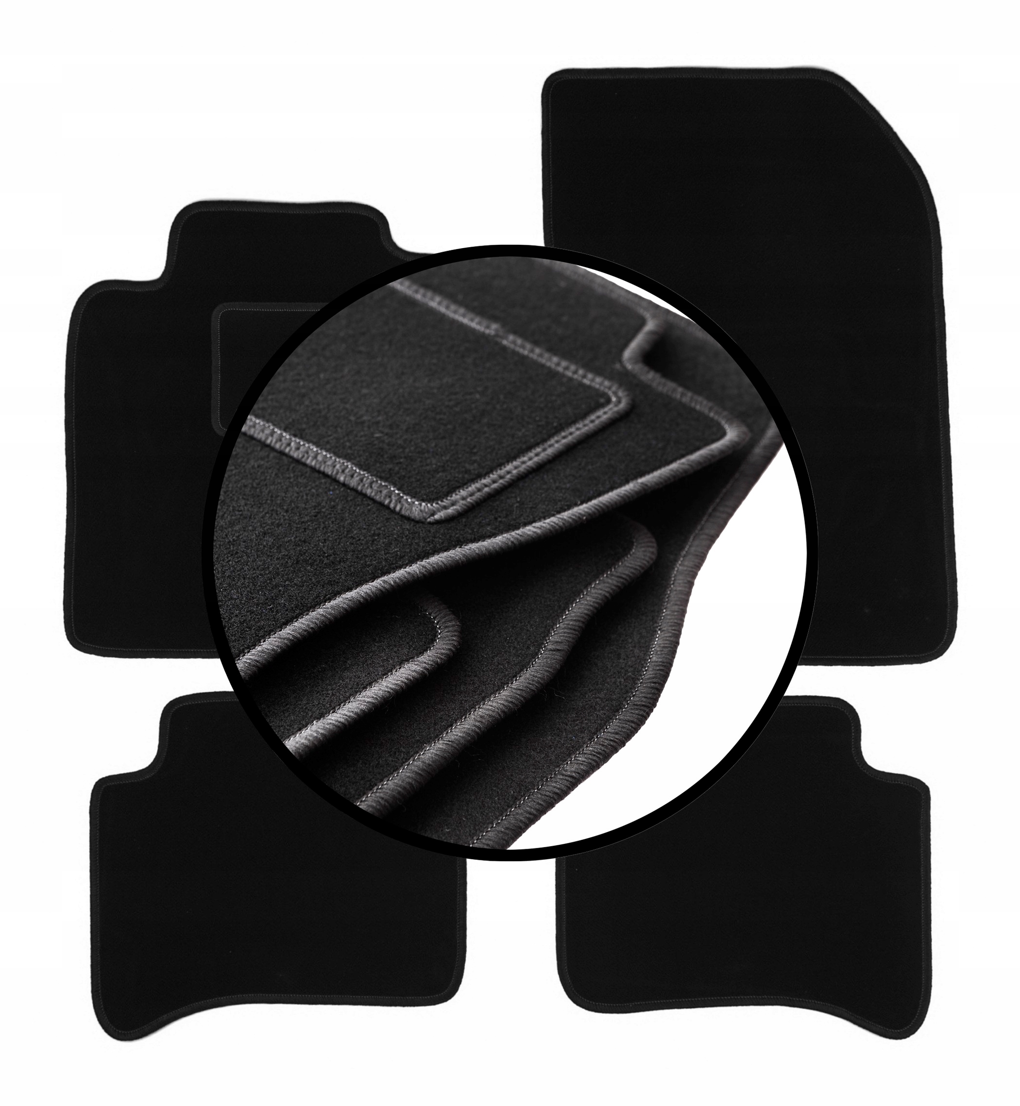 Velurové koberce komplet pro: Renault Vel Satis liftback, hatchback (2001-2