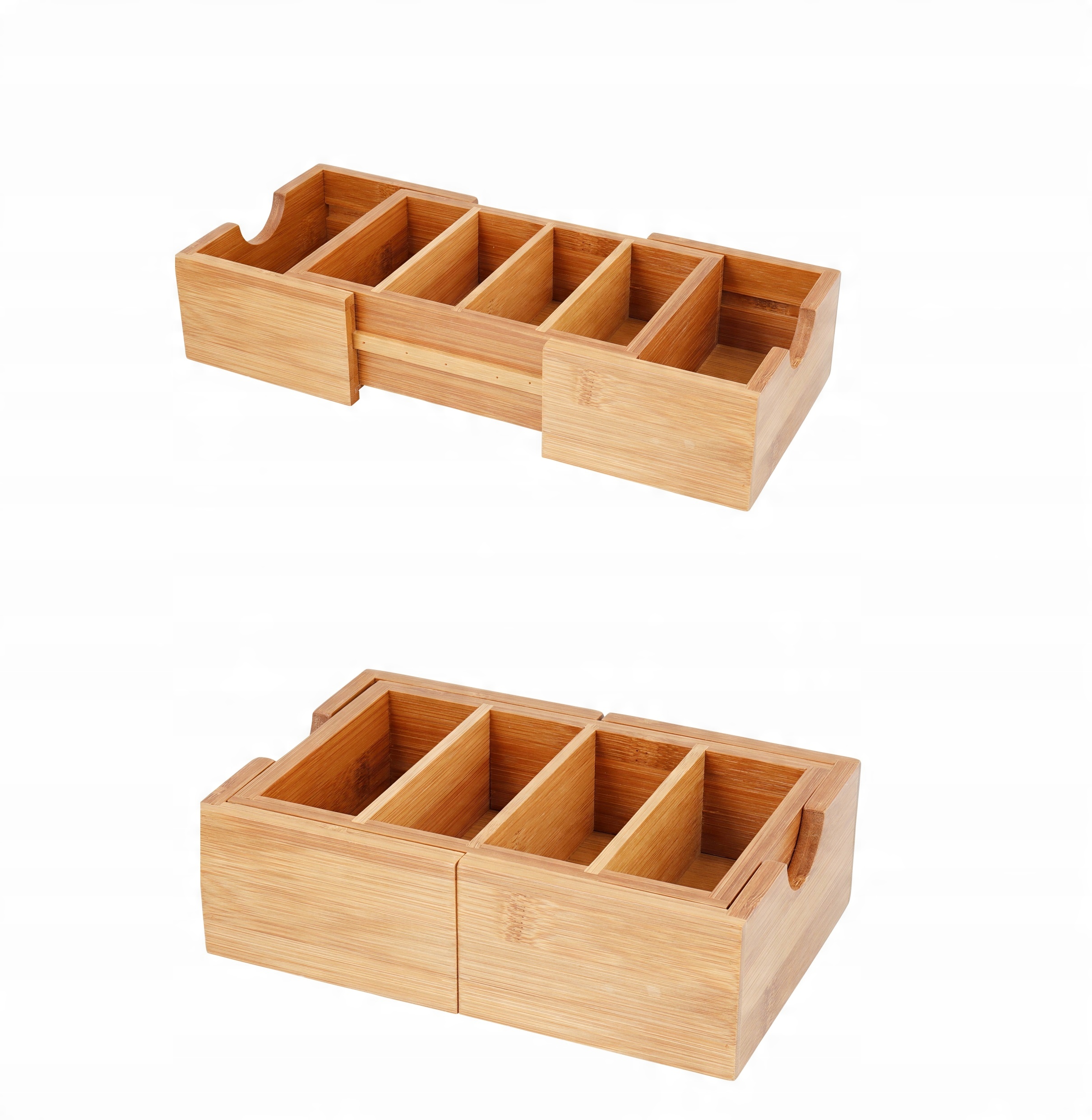 

Bambusowa Skrzynka Z Przegródkami Organizer