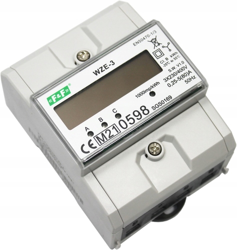 

Licznik Zużycia Energii Trójfazowy LCD WZE-3