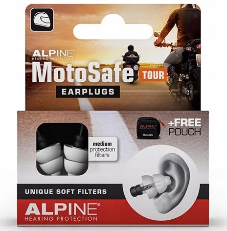 Stopery Alpine Motosafe Tour Ochronniki Słuchu Zatyczki Do Uszu na Motocykl