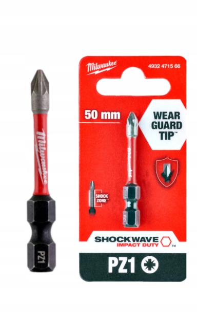 Bit udarowy PZ1 50mm Milwaukee Shockwave Impact 1szt