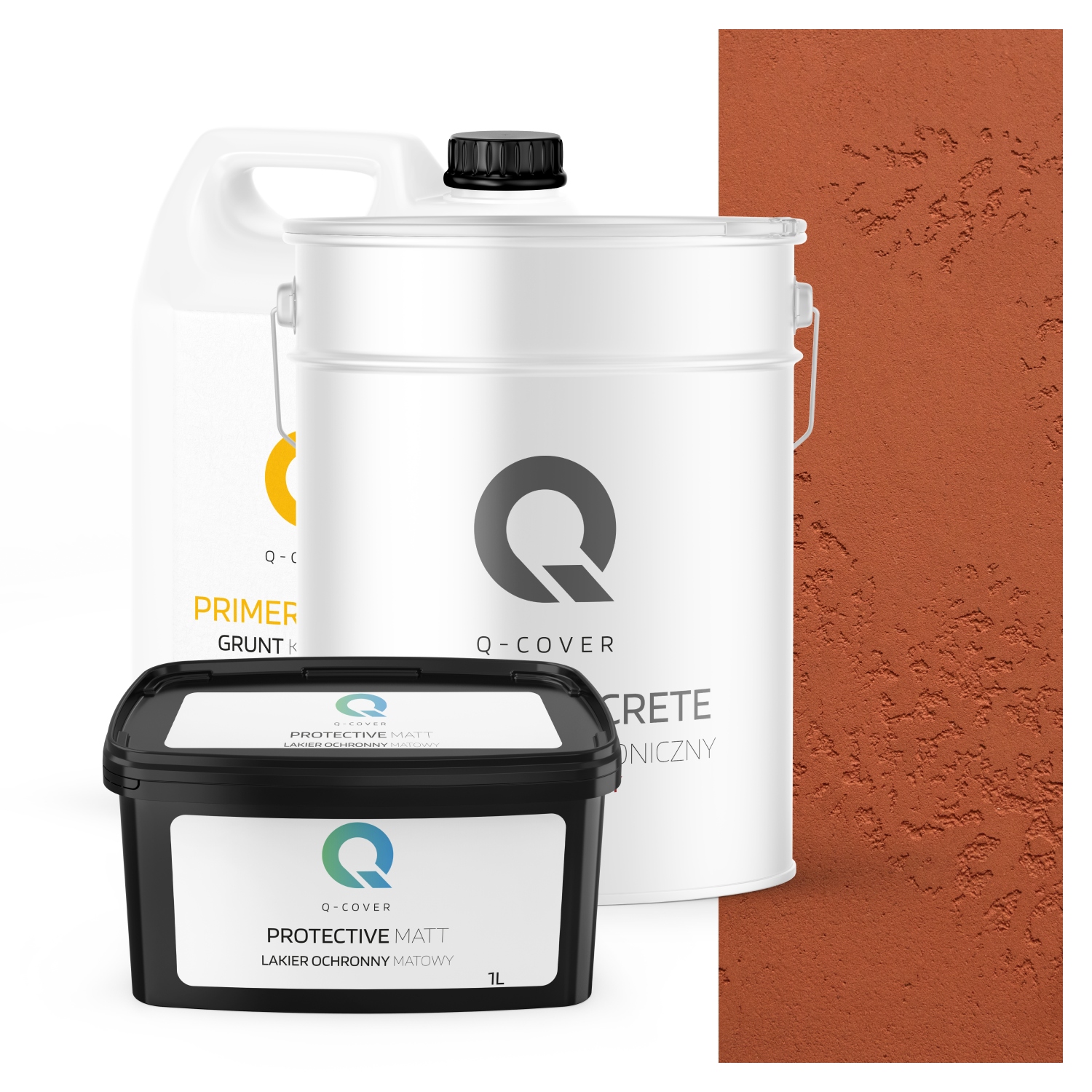 Vnitřní Architektonický Beton Set Rezavý F336 19kg Komplet 10m2