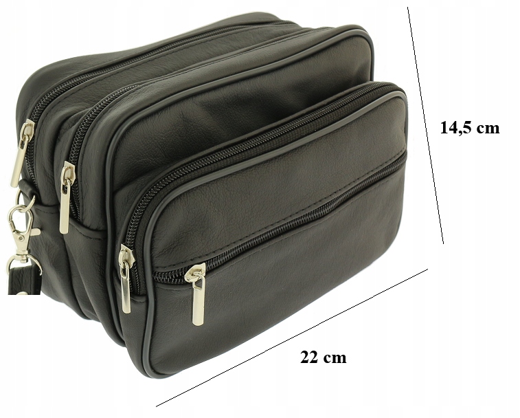 Dwukomorowa SASZETKA Męska SKÓRZANY ORGANIZER PL Typ saszetka