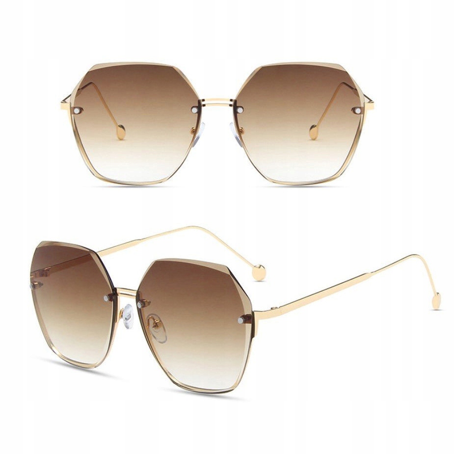 

Okulary przeciwsłoneczne Brązowe szkła damskie