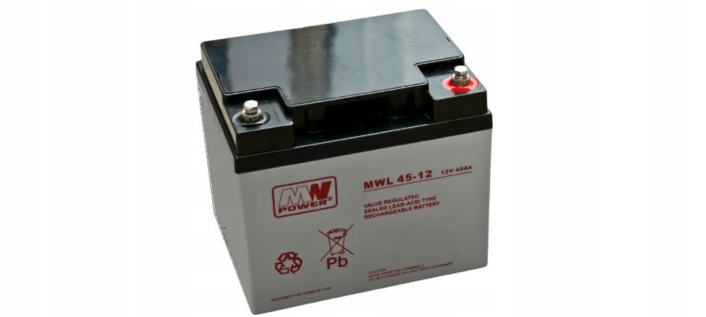 akumulator Agm 12V/45Ah 196*165*170 (T16) Mwl 45-12