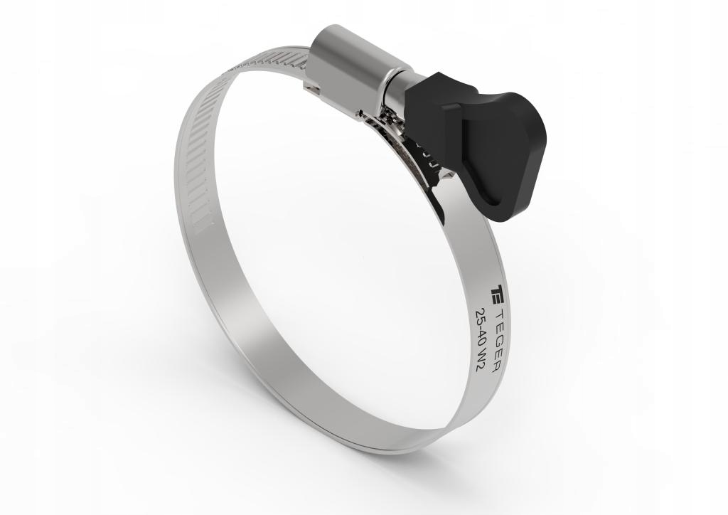Opaska zaciskowa z pokrętłem 25-40 ślimakowa obejma Teger
