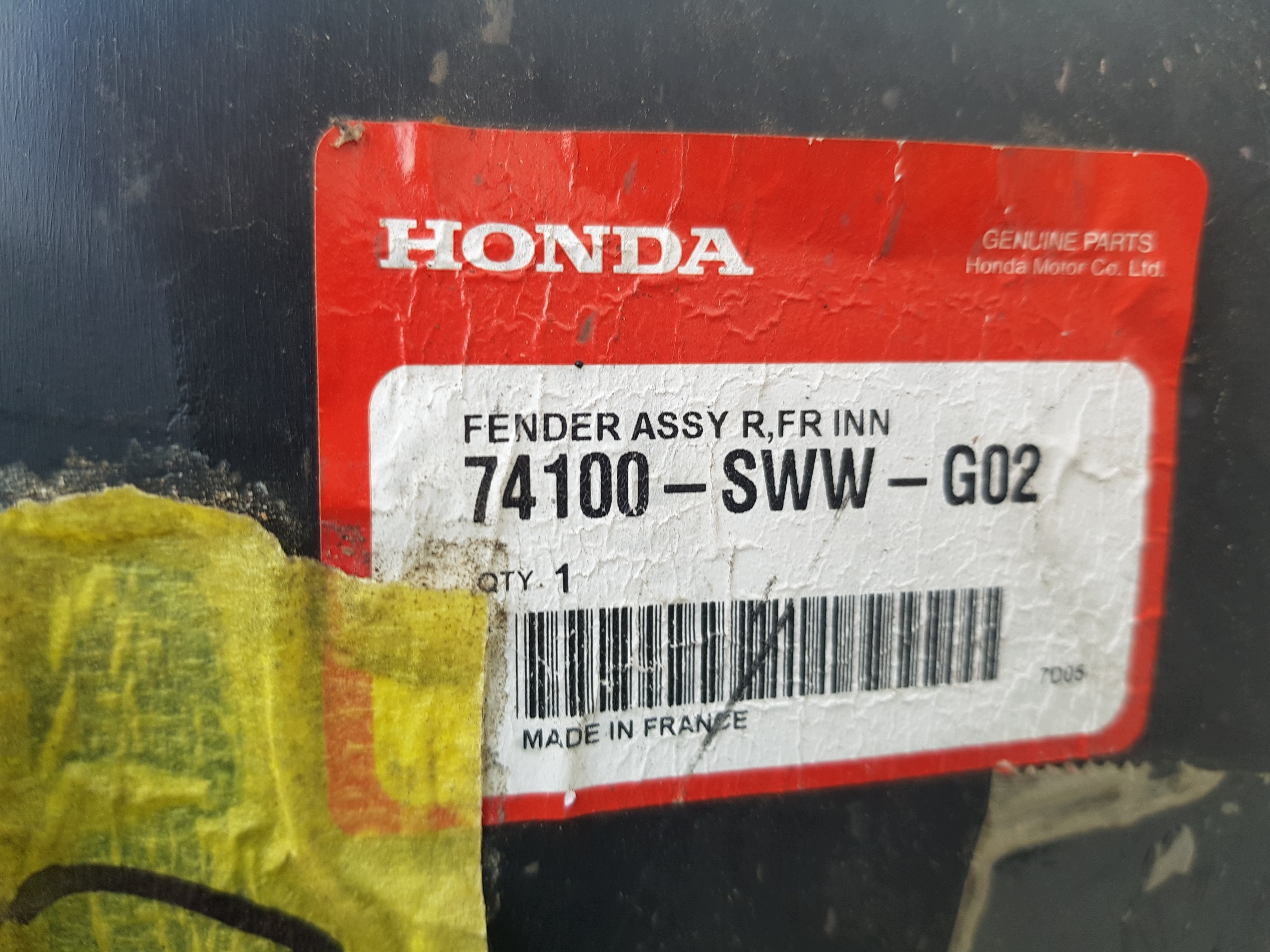 radschale rechts vorne HONDA CR-V III