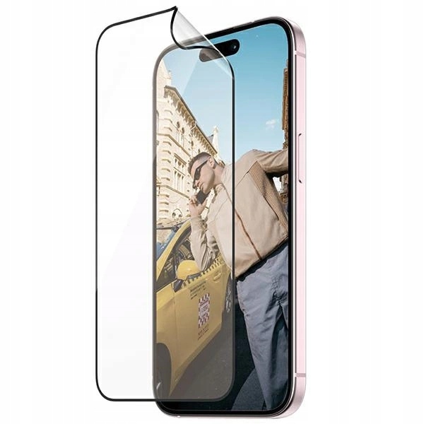 Sklo PanzerGlass Matrix Ultra-Wide-Fit pro iPhone 15 s polohovačem