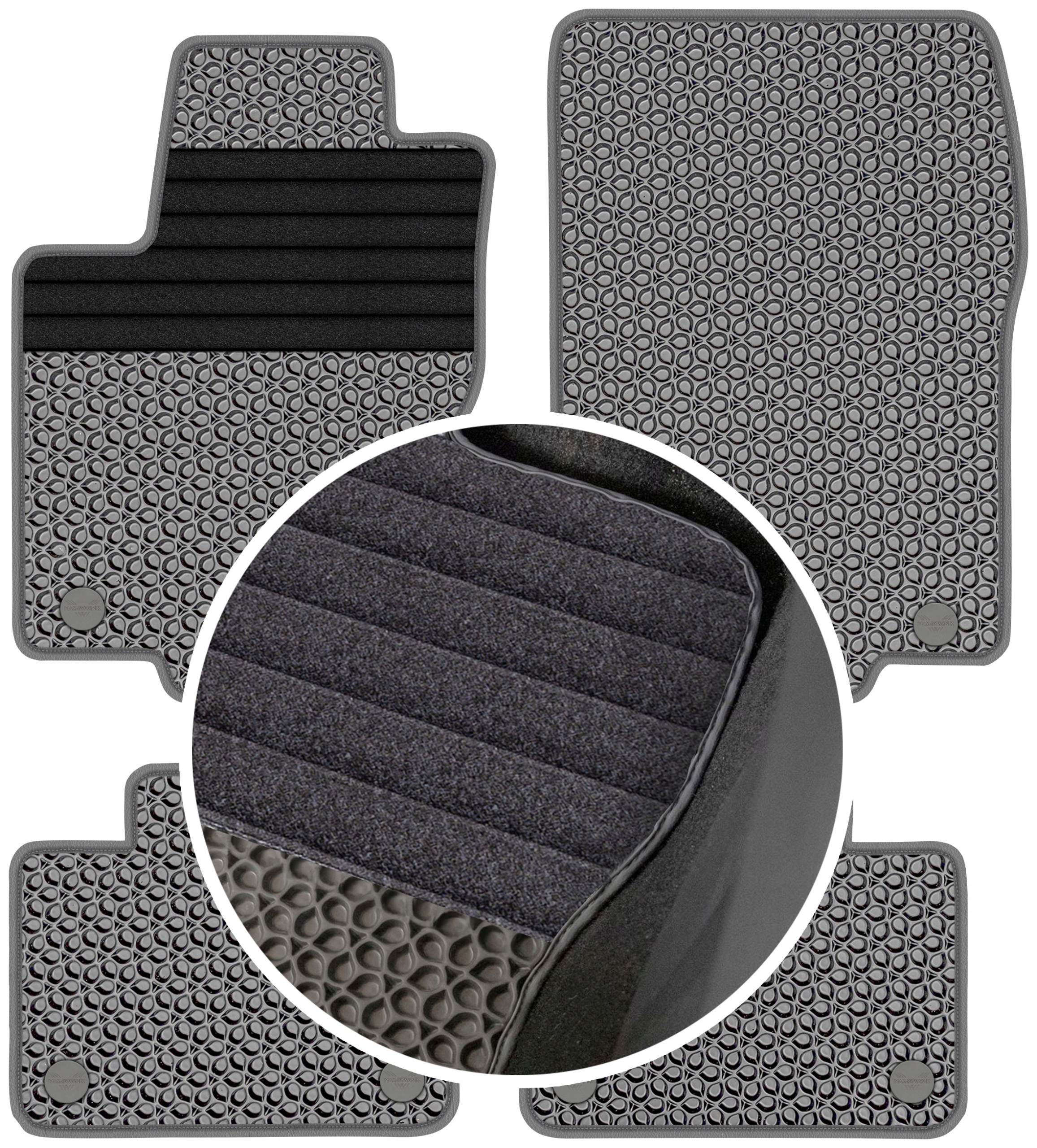 Mercedes ML W166 2011-2015 Gumové rohože do auta Eva Eternity
