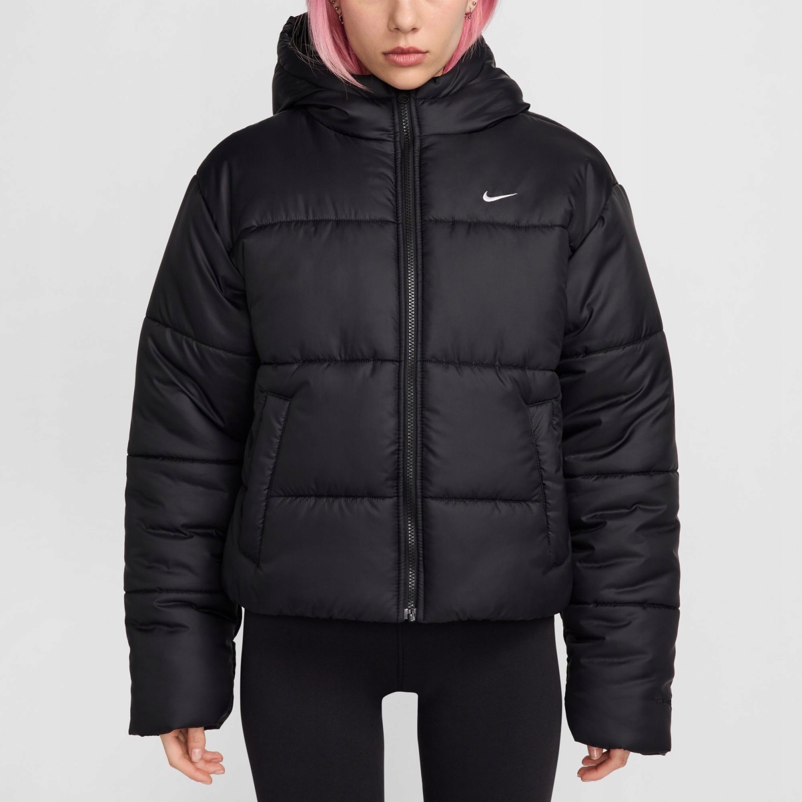 Dámská bunda Nike Sportswear Classic Puffer Womens Therma-FIT Loose Hooded