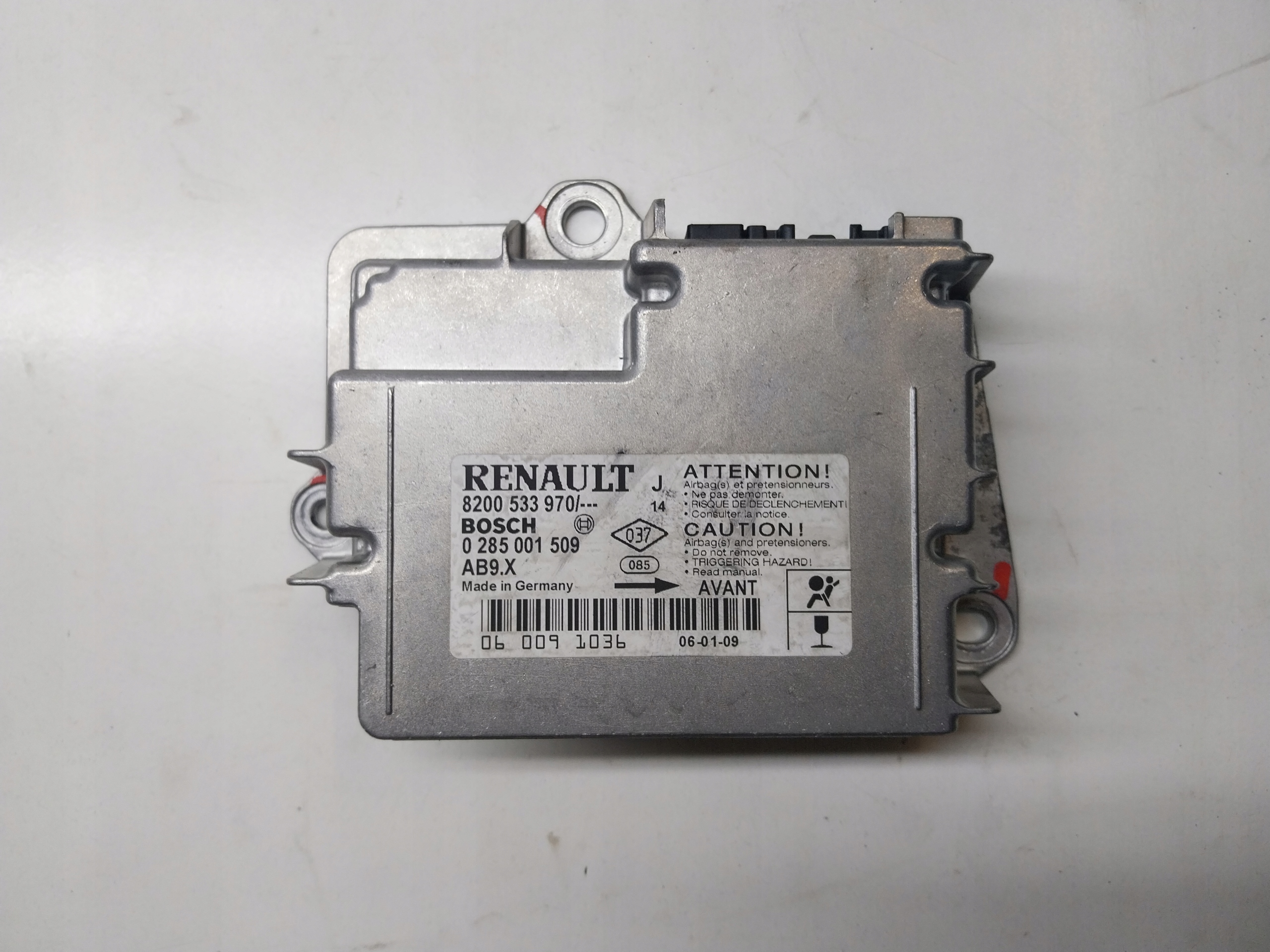 modulo SENSOR AIR BAG RENAULT MODUS 0285001509